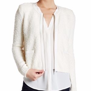 Joie White Textured Jacket